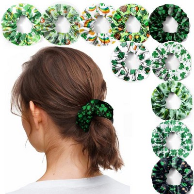 Elastic Polyester Hair Scrunchie with Full-Color Digital Print