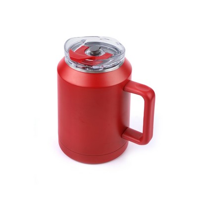 50oz Double Wall Stainless Steel Vacuum Mug & Lid with Twist Closure