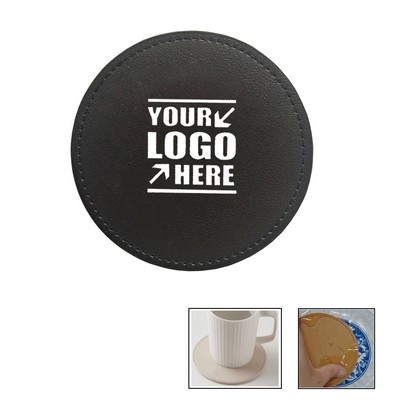 PU Leather Round Coaster