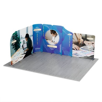 16.4x13' Magnetic Modular Fabric Displays - L Shape