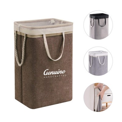 Expandable Waterproof Laundry Hamper with Detachable Handle