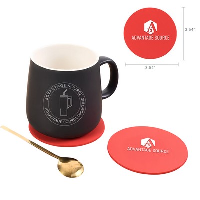 3.5" Reusable PVC Soft Drink Coaster