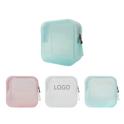 Portable Silicone Cosmetics Storage Bag