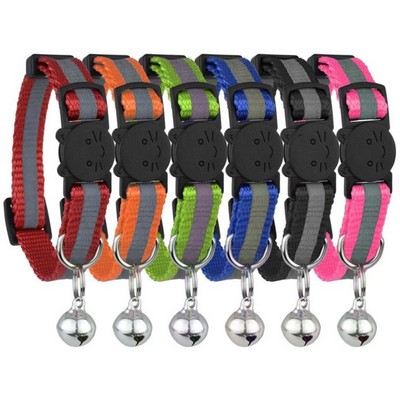 Reflective Pet Collar with Bell