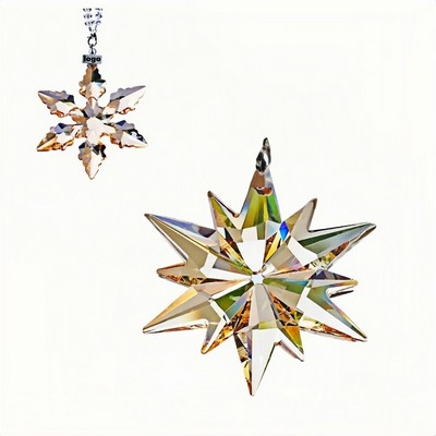 2025 Crystal Snowflake Car Hanging Ornament for Vehicle Decor
