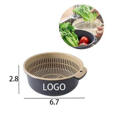Double-Layer Draining Basket