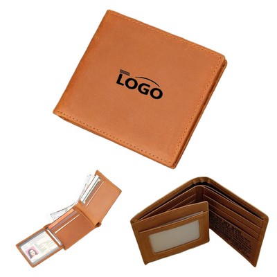 Vintage Crazy Horse Leather Wallet