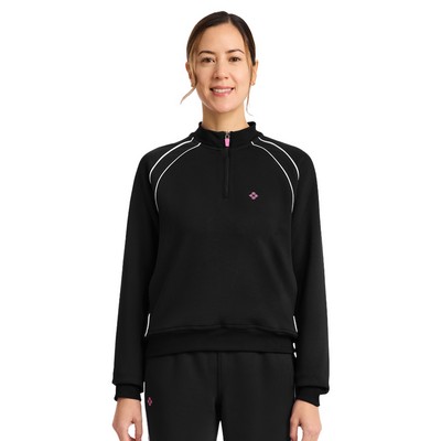 Med Couture - MC AMP - Women's 2-Pocket Scuba Half-Zip Jacket