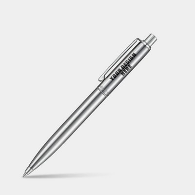 SHEAFFER® Sentinel Metal 330 Brushed Chrome Executive Ballpoint Pen w/ Gift Box