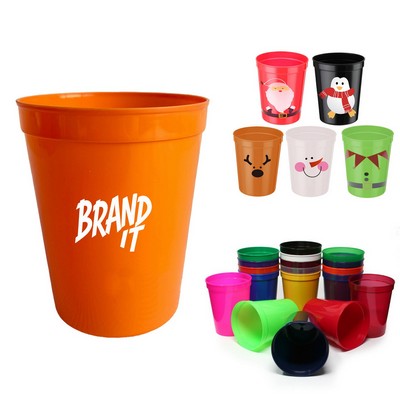 16oz Stadium Reusable Plastic Drink Cup