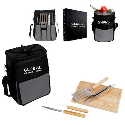 BBQ Grill Set with Cooler