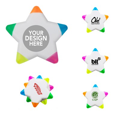 Star Shape 5-in-1 Marker Highlighter