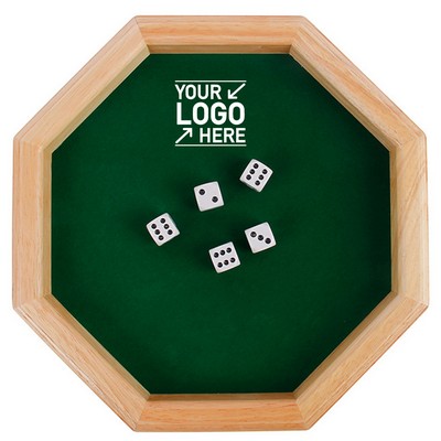 Wood Dice Rolling Tray