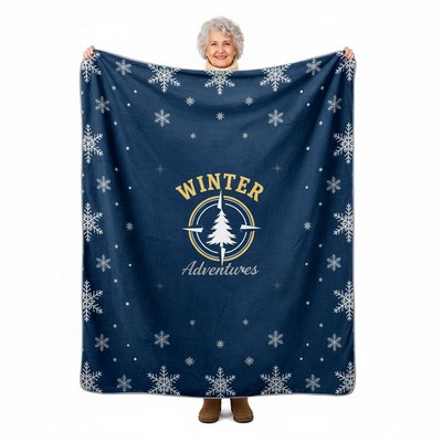 Plush Flannel Throw Sublimation Blanket