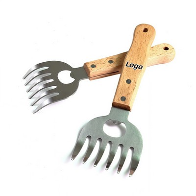 Stainless Steel Bear Claw Meat Shredder with Multi Function Handle for BBQ Grilling and Serving