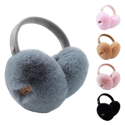 Warm Fuzzy Faux Fur Adjustable Winter Bluetooth Earmuffs