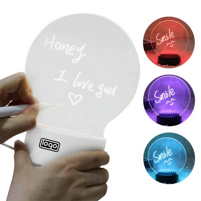 Acrylic Handwriting Board Night Light