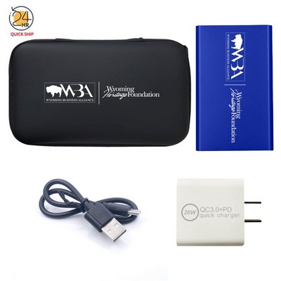 4000mAh Power Bank + 20w Wall Charger Adapter Set