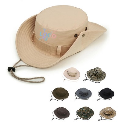 UV Shield Wide Brim Bucket Hat