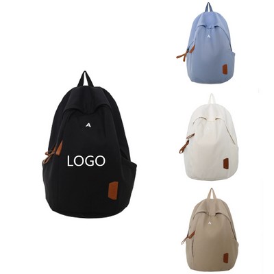 Student Solid Color Backpack