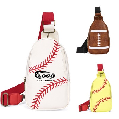 PU Leather Sling Bag