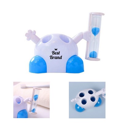Toothbrush Storage Holder with Hourglass