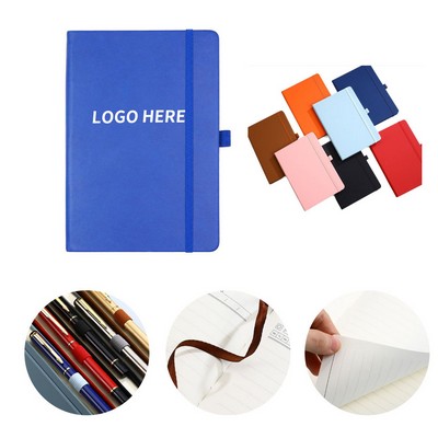 A5 Hardcover Notebook with Strap Holder