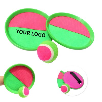 Kids Sticky Paddle Catch Ball Game Set