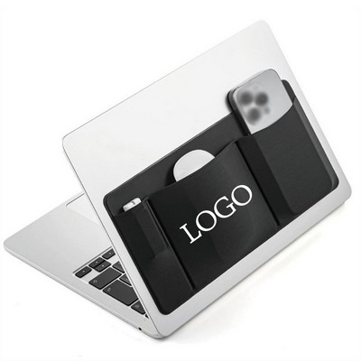 3-in-1 Portable Laptop Accessories Organizer with Stick-On Mouse Pocket