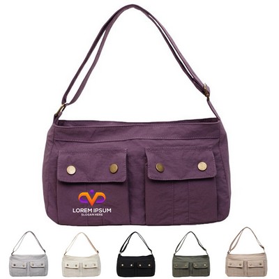 Minimal Nylon Crossbody Bag