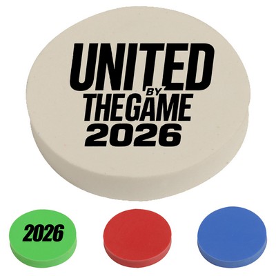 Round Eraser 1/4"" Thickness