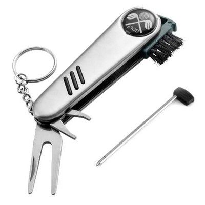 Multi-function Golf Tool Keychain