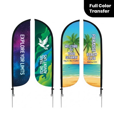 Double Sided Print 15' Feather Flag Kit