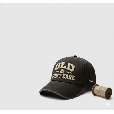 Old Club Embroidered Baseball Cap Vintage Distressed Dad Hat Funny Retro Trucker Hat