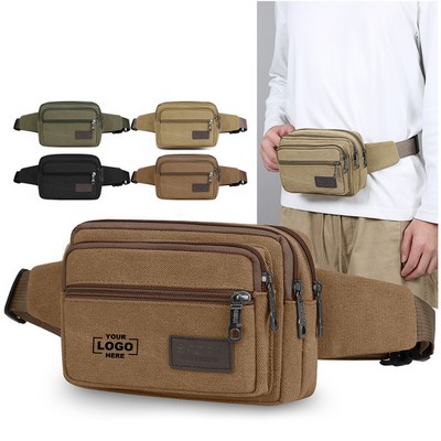 Multi Layer Large Capacity Waist Bag