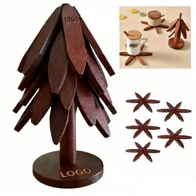 Natural Tree Trivet Set