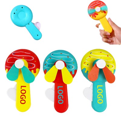 Hand Cranked Donut Shape Mini Fan