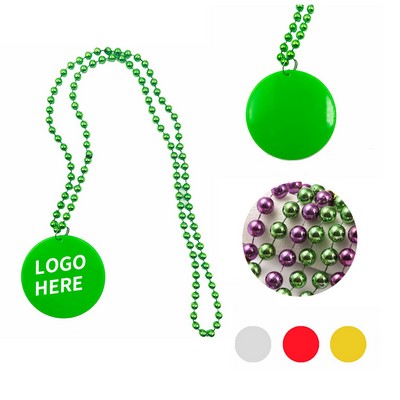 Personalized Mardi Gras Beads Featuring