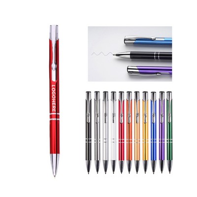 Aluminum Click-Action Ballpoint Pen