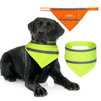 Dog Safety Reflective Triangle Pet Bandana Scarf