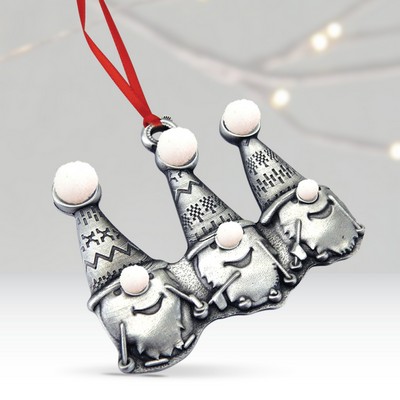 3D Three Musical Ornaments (2 1/4" x 1 3/4")