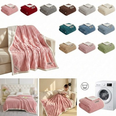 Thickened Double Layer Flannel Blanket