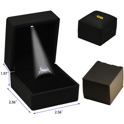 Led Black Ring Box