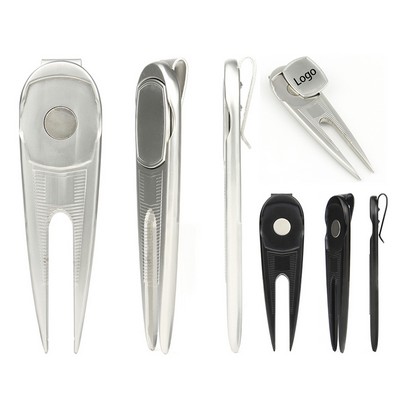 Golf Divot Tool with Clip