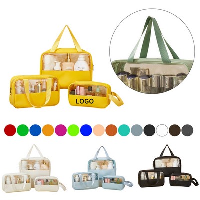 Transparent Travel Cosmetic Pouches