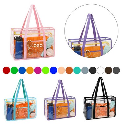 Spacious PVC Beach Carry-All