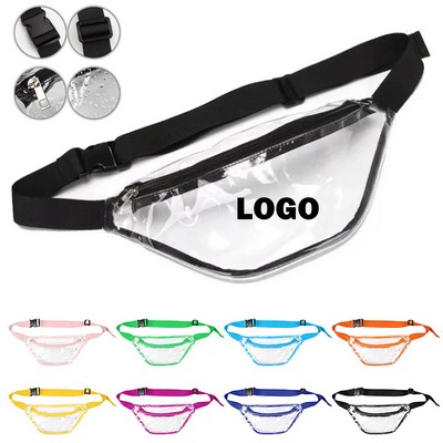 Clear Zippered Stadium Approved Fanny Pack