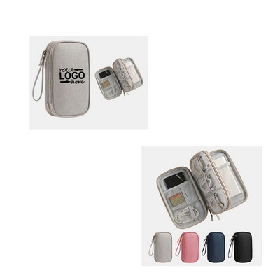 Electronics Organizer Bag Cable Storage Case Multi Layer Travel Pouch