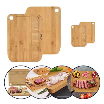 Bamboo Cutting Board With Juice Grooves