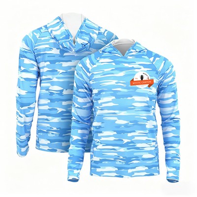 Men's UPF 50+ Sun Protection Fishing Hoodie
